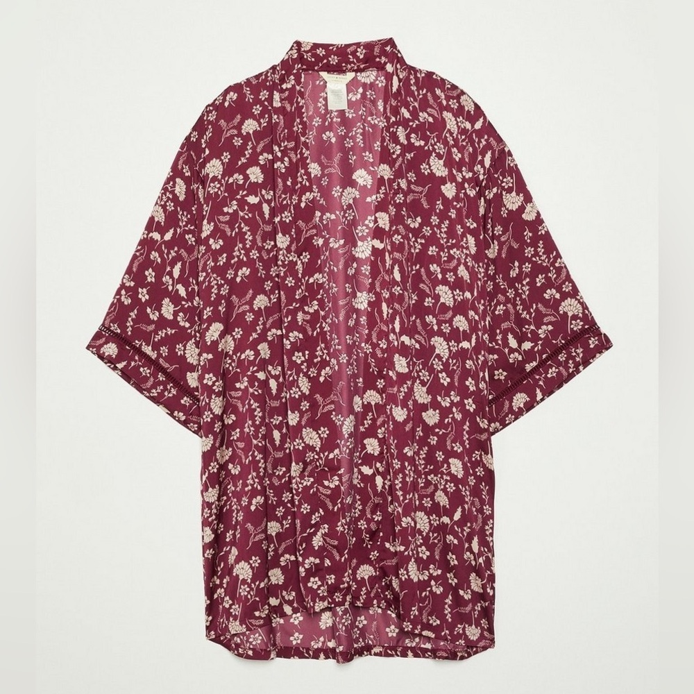 Lucky Brand Floral Bloom Robe Size S NWT - Picture 2 of 8